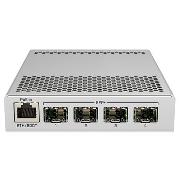 สวิตช์การจัดการเครือข่าย 10W 10Gb 800MHz MikroTik CRS305-1G-4S + IN