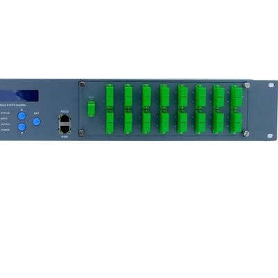 1550nm High Power WDM 16 พอร์ต * 23dBm 32dbm EDFA สำหรับ CATV/HFC/PON เครื่องขยายเสียง