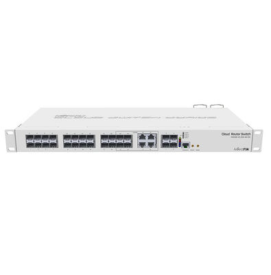 10G 43W 800MHz แหล่งจ่ายไฟสำรอง MikroTik CRS328-4C-20S-4S + RM